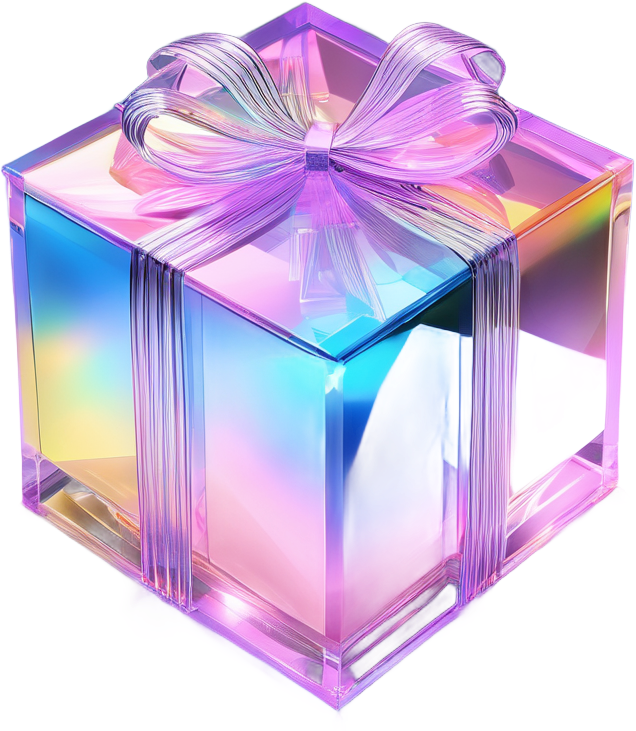 Iridescent gift package